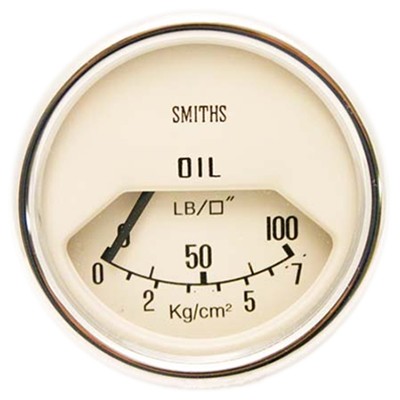 Manomètre de pression d'huile Manomètre de pression d'huile chromé