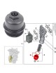 COUVERCLE FILTRE A HUILE AC JOINT F55 F56