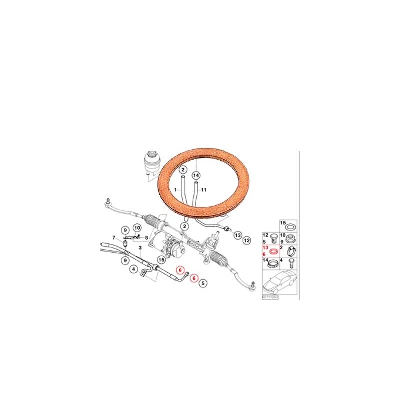 JOINT ETANCHEITE FLEXIBLE D.A MINI R50 R52 R53  X1