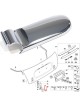 CACHE CHARNIERE MALLE ARRIERE CHROME GAUCHE MINI R52