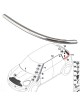 MOULURE CHROME ARRIERE GAUCHE MINI R60 