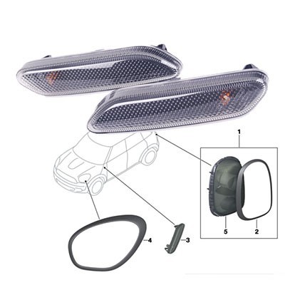 KIT CLIGNOTANTS ADDITIONNELS MINI BLACK LINE NOIR MINI R60 R61 KIT CLIGNOTANTS ADDITIONNELS MINI BLACK LINE NOIR MINI R60 R61