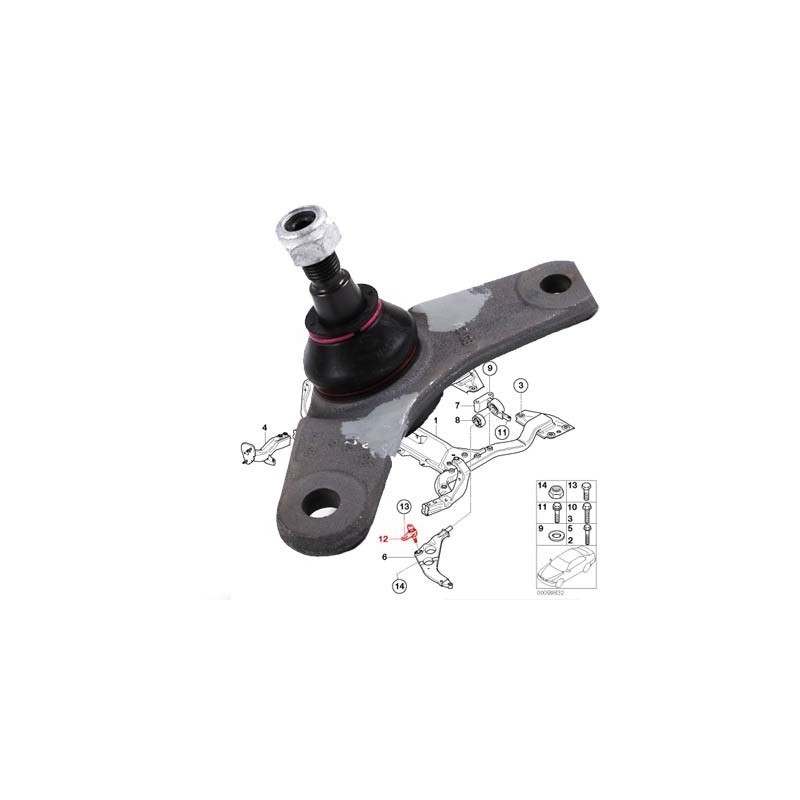 ROTULE SUSPENSION AV DROIT MINIR50 R52 R53 ADP  xxxxxxxxxxx