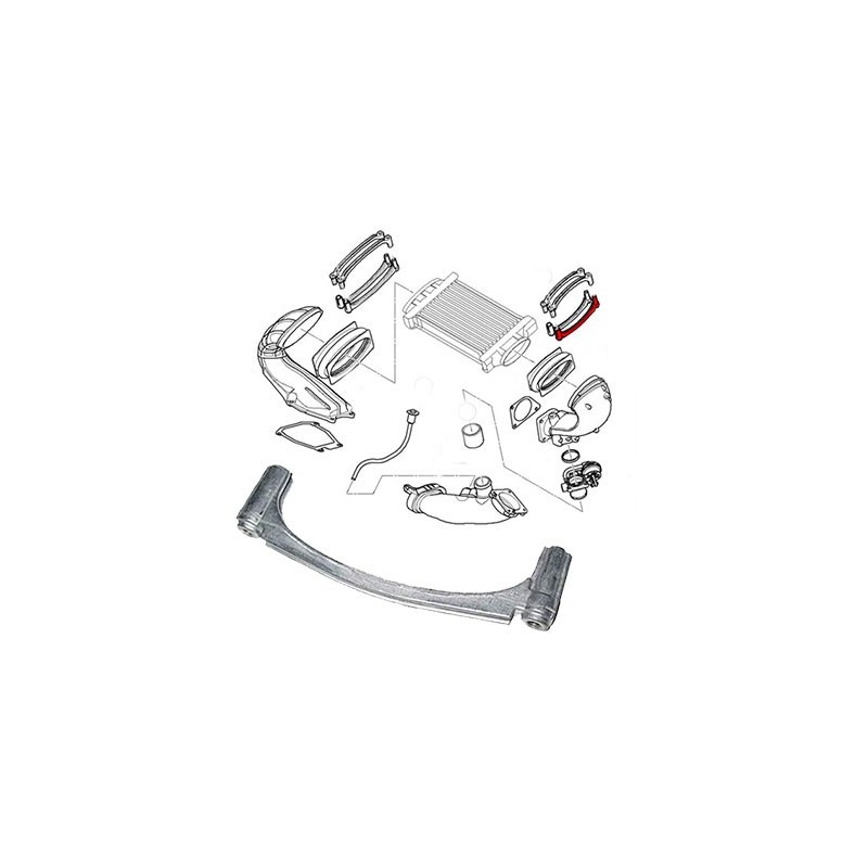 AGRAFE SUPPORT INTERCOOLER MINI R53 R52 COOPER S X1