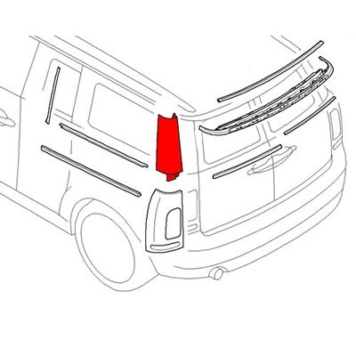 ECRAN DE MONTANT GAUCHE ARRIERE APPRETE MINI R55 NW51131053539