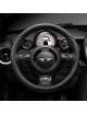 HOUSSE VOLANT SIMILI CUIR COUTURE NOIR MINI R50 R52 R53  HOUSSE VOLANT SIMILI CUIR COUTURE NOIR MINI R50 R52 R53