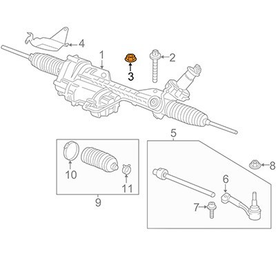 ECROU HEXAGONAL A COLLET M10-10 ZNS3  X1