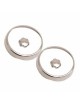 CERCLE CHROME VENTILATION + CACHE (paire) CERCLE CHROME VENTILATION + CACHE (paire)