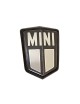 BADGE AVANT 'MINI' ARGENT/NOIR