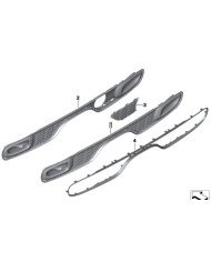 GRILLE DE PARE CHOC ARRIERE F55 F56 F57 COOPER S ET SD