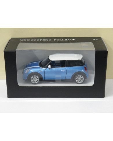MINI MINIATURE COOPER S A FRICTION 1:36 - BLEUE