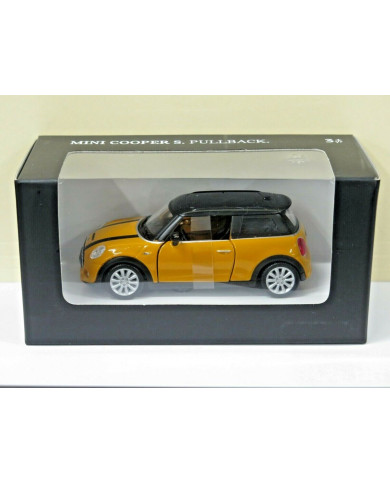 MINI MINIATURE COOPER S A FRICTION 1:36 - JAUNE