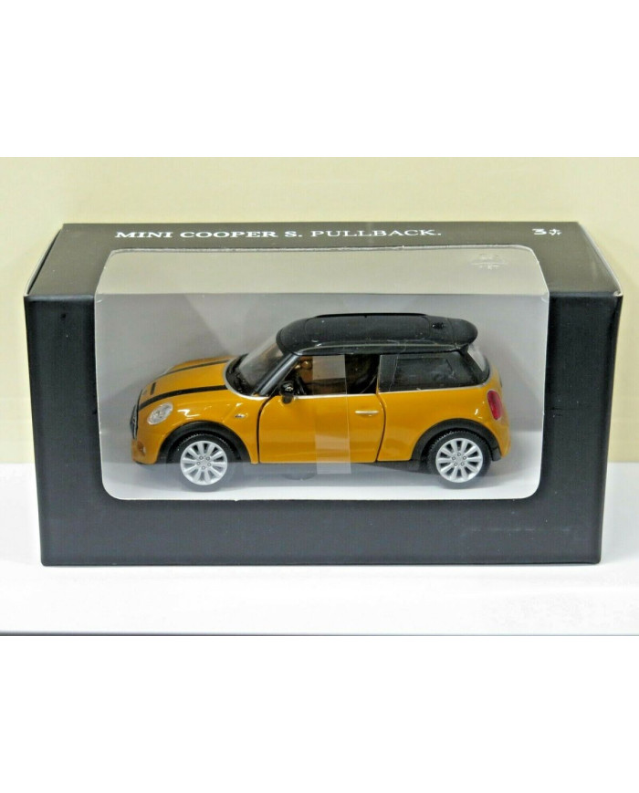 MINI MINIATURE COOPER S A FRICTION 1:36 - JAUNE