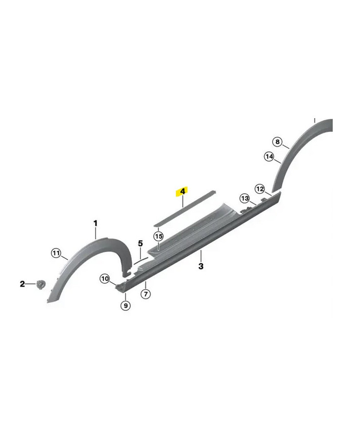 Barre de seuil F56 Cooper SE