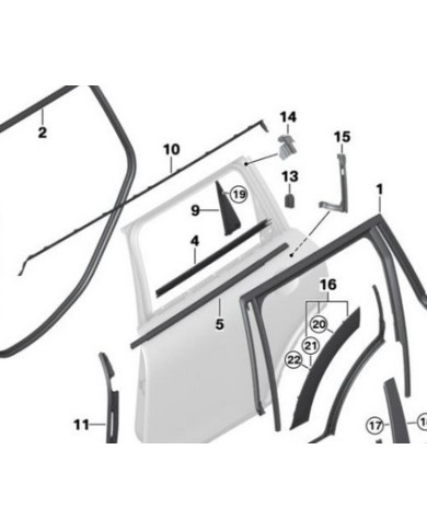 COUVRE JOINT EXTERIEUR ARRIERE DROIT CLUBMAN F54