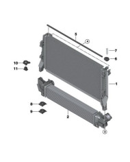 Refroidisseur d'air de suralimentation F54 A F60 2016 A 2019